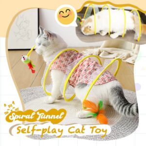 Self-play Cat Hunting Spiral Tunnel Toy Scoop Gala